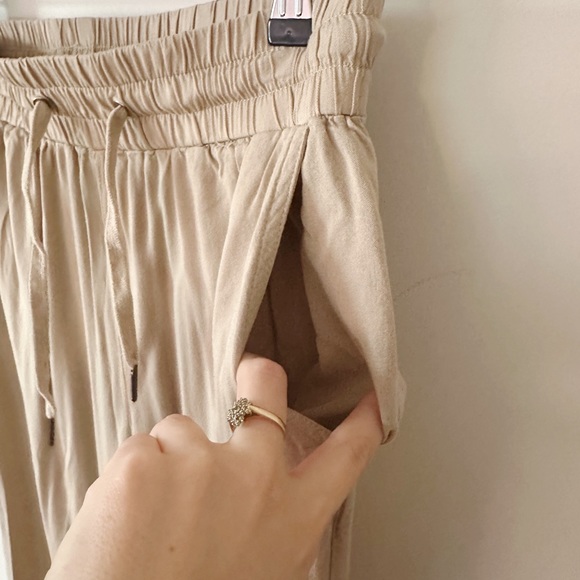 La classe couture women light summer jogger pants beige size medium - Picture 7 of 10